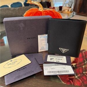 Prada Nylon Bifold Wallet